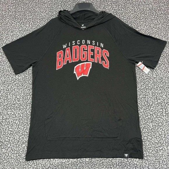 Other Wisconsin Badgers Shirt Men Fanatics Short Sleeve Hoodie L Size US L / EU 52-54 / 3 - 1 Thumbnail