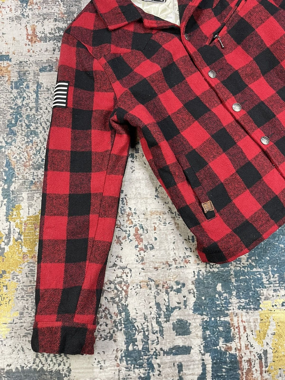 Japanese Brand SF Sanford Guaranteed Red Checkered Plaid Jacket Size US S / EU 44-46 / 1 - 4 Thumbnail