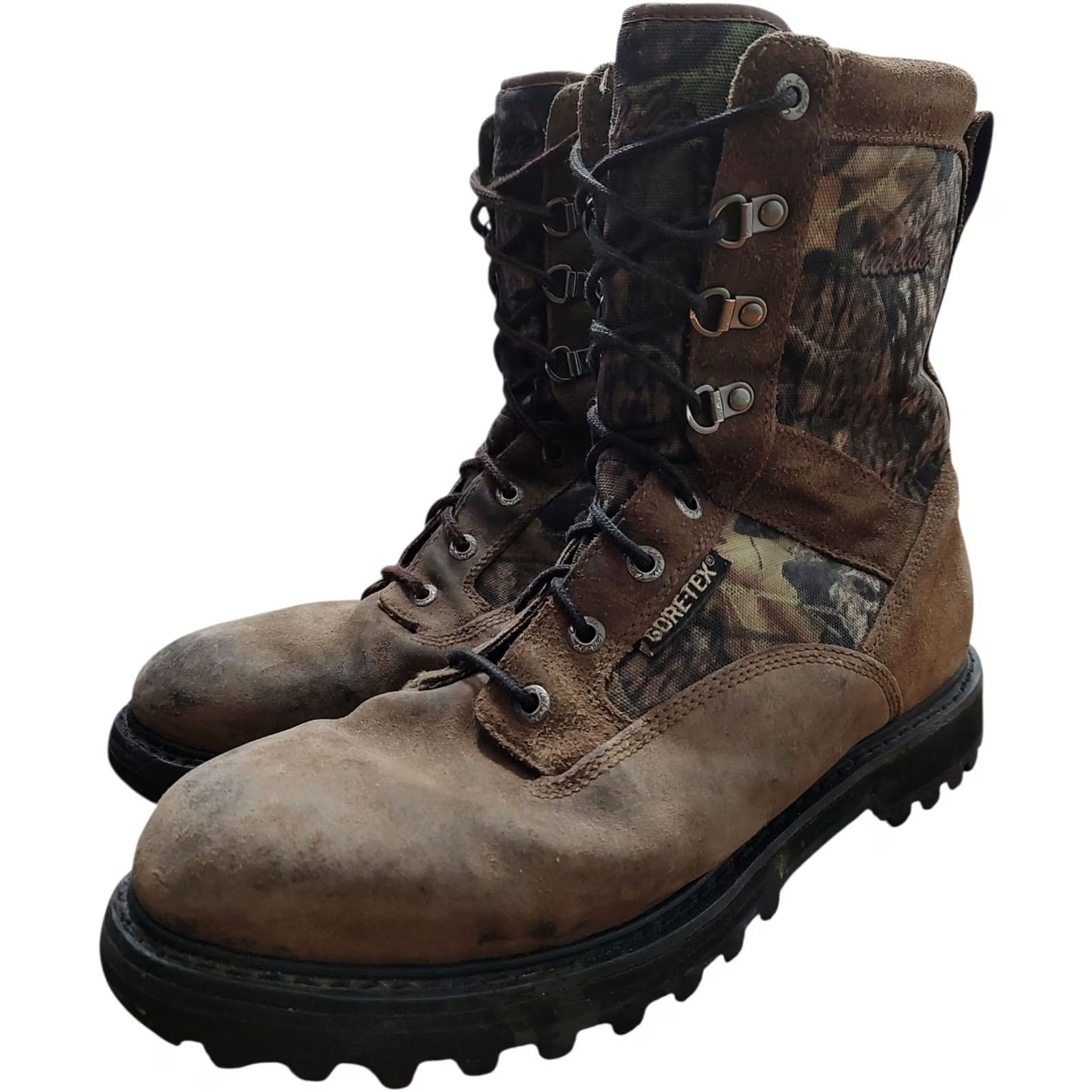 Vintage Cabela's Mens Boots Camouflage Hunting Rubber Outsole Leather Snow Insulated Cushioned Goodyear Size 13D Size US 13 / EU 46 - 4 Thumbnail