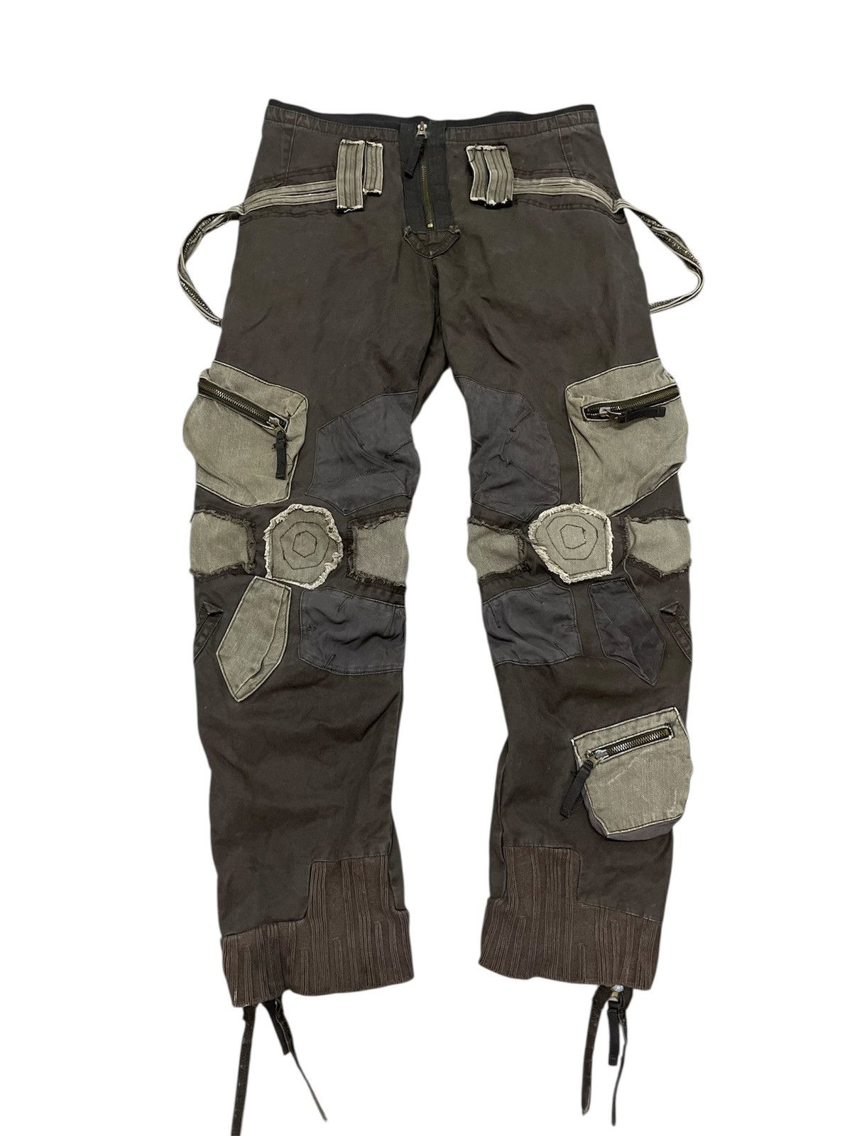 Marithe + Francois Girbaud 2000s Marithe+Francois Girbaud Bondage Cargo Pants Size US 32 / EU 48 - 11 Thumbnail