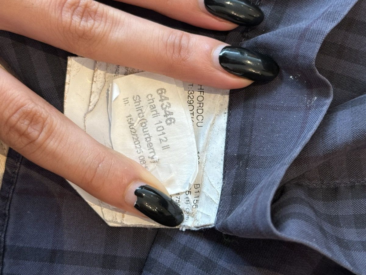 Burberry Vintage Burberry button up Size US XL / EU 56 / 4 - 4 Thumbnail
