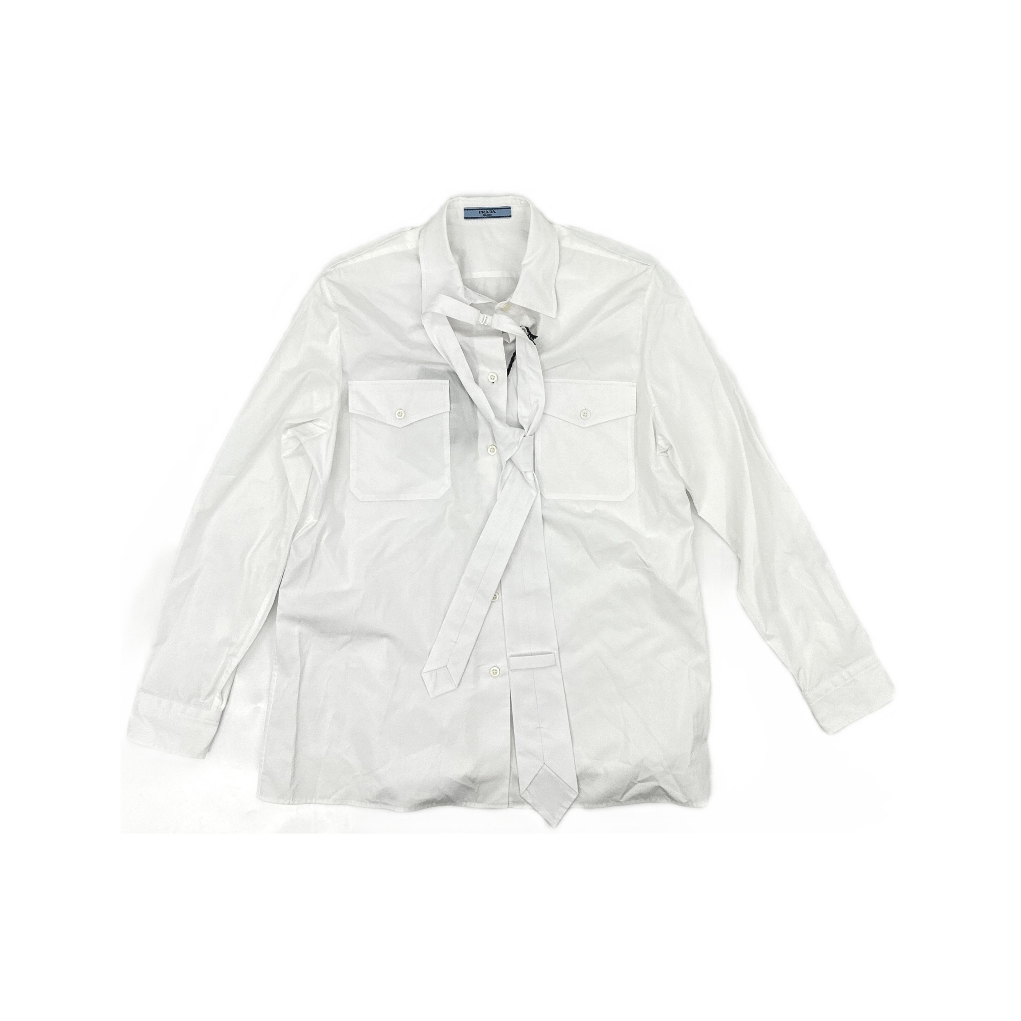 Prada PRADA Poplin Formal Shirt Size L Size US XS / EU 42 / 0 - 1 Thumbnail
