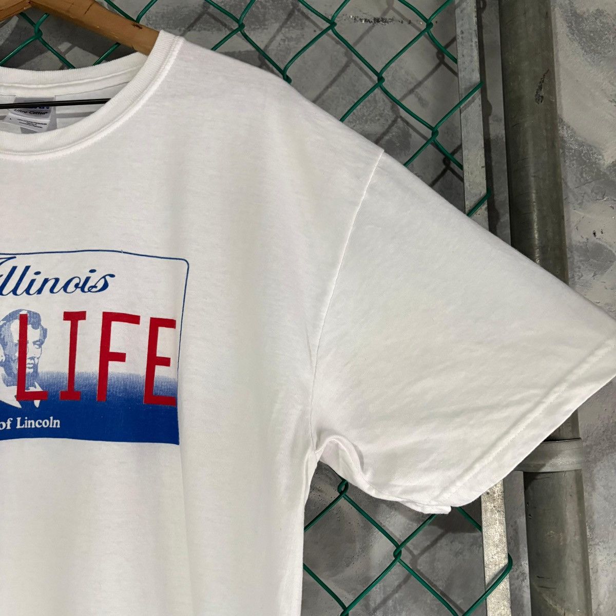 Gildan Vintage NRA T Shirt Mens - talla L White Abraham Lincoln Size US L / EU 52-54 / 3 - 4 Thumbnail