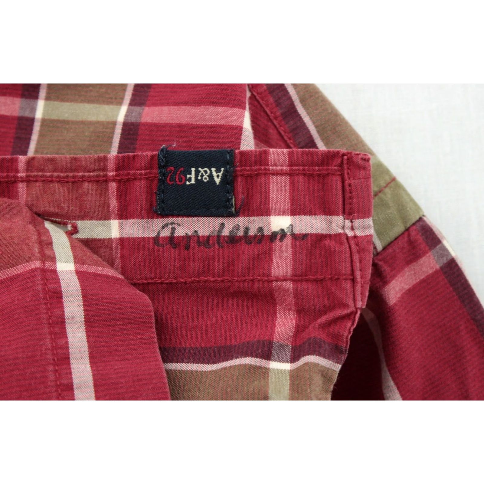 Abercrombie & Fitch Abercrombie & Fitch Shirt Mens XL Red Plaid Button-Up Muscle Preppy Lightweight Size US XL / EU 56 / 4 - 6 Thumbnail