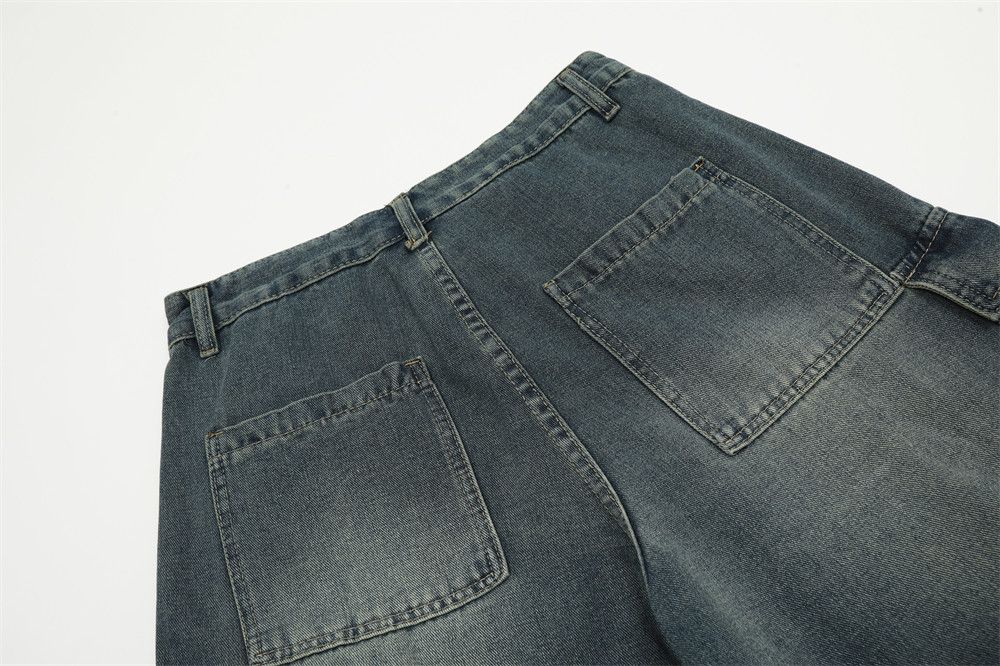 Japanese Brand × Jean Men's punk washed distressed pocket cargo denim shorts y2k Size US 32 / EU 48 - 6 Thumbnail