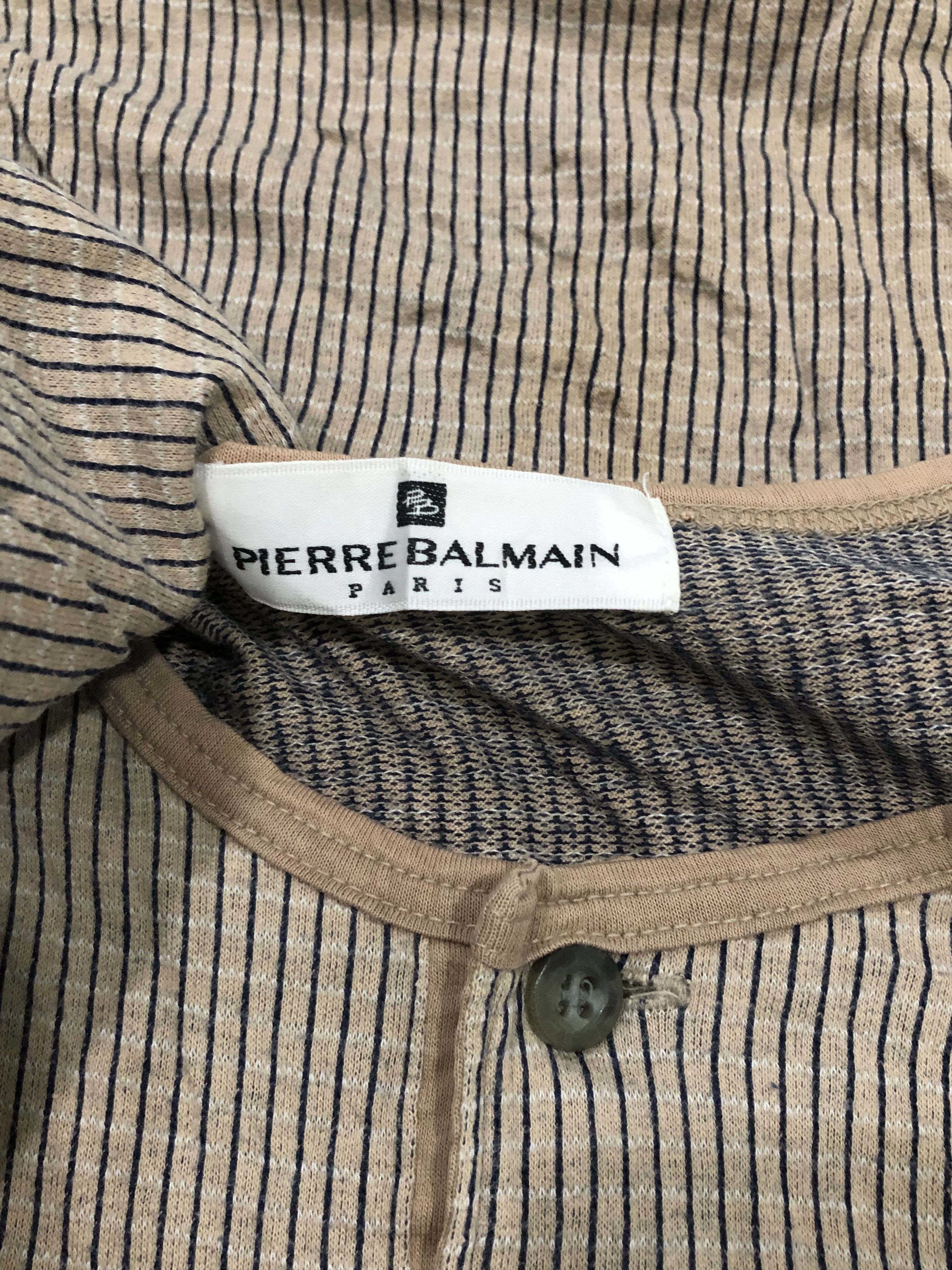 Designer × Pierre Balmain × Vintage Vintage Pierre Balmain Men Pocket Tees Size US L / EU 52-54 / 3 - 3 Thumbnail