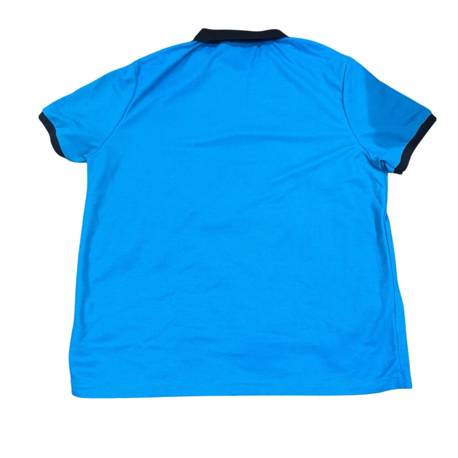 Shein Men's Horse Icon Contrast Trim Polo Shirt in Blue, Size XL Size US XL / EU 56 / 4 - 2 Thumbnail