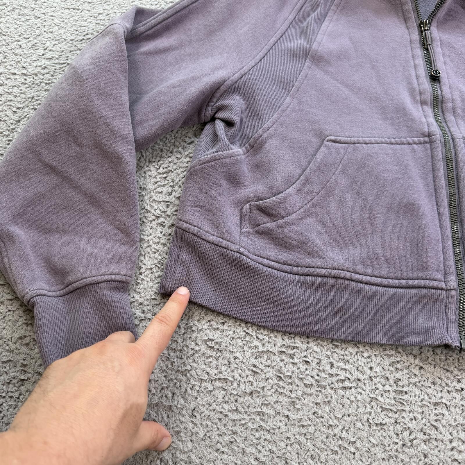 Lululemon Lululemon Scuba Half Zip Hoodie XS/S Purple Cropped Size S / US 4 / IT 40 - 8 Thumbnail
