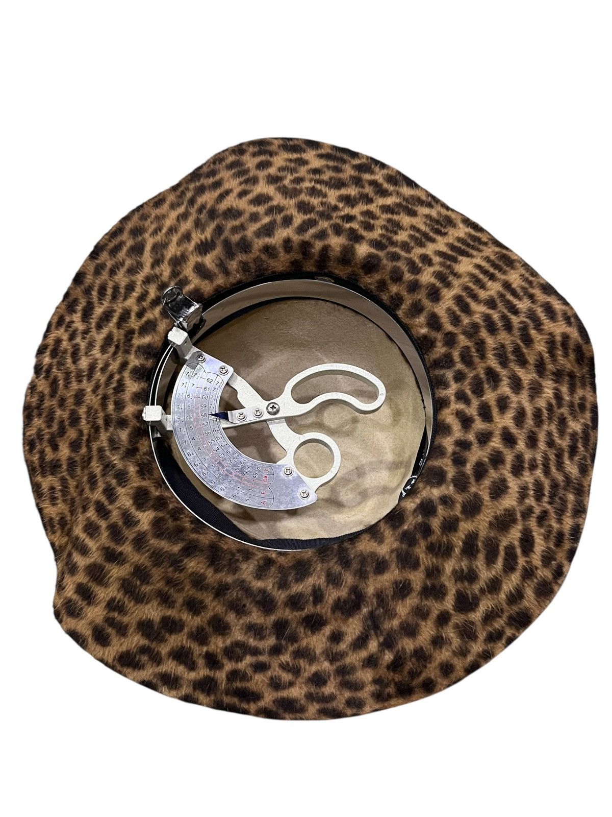 Designer × Handmade × Los Angeles Apparel 🔥GLADYS TAMEZ MILINERY Leopard Hat Handmade in Los Angeles Size ONE SIZE - 9 Thumbnail