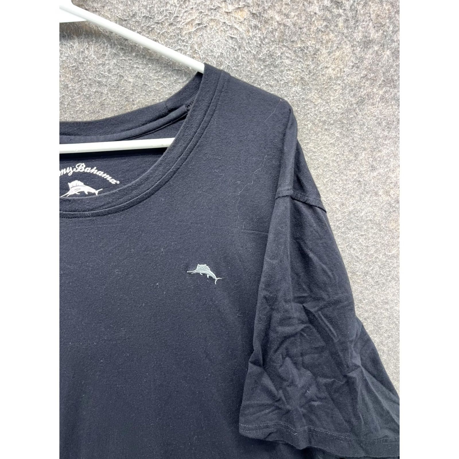 Tommy Bahama Tommy Bahama Shirt Mens 2XL Black Marlin Logo Crewneck Tee Tagless Soft Cotton Modal Short Sleeve Shirt Mens Clothes Black Logo Tee Size US XXL / EU 58 / 5 - 7 Thumbnail