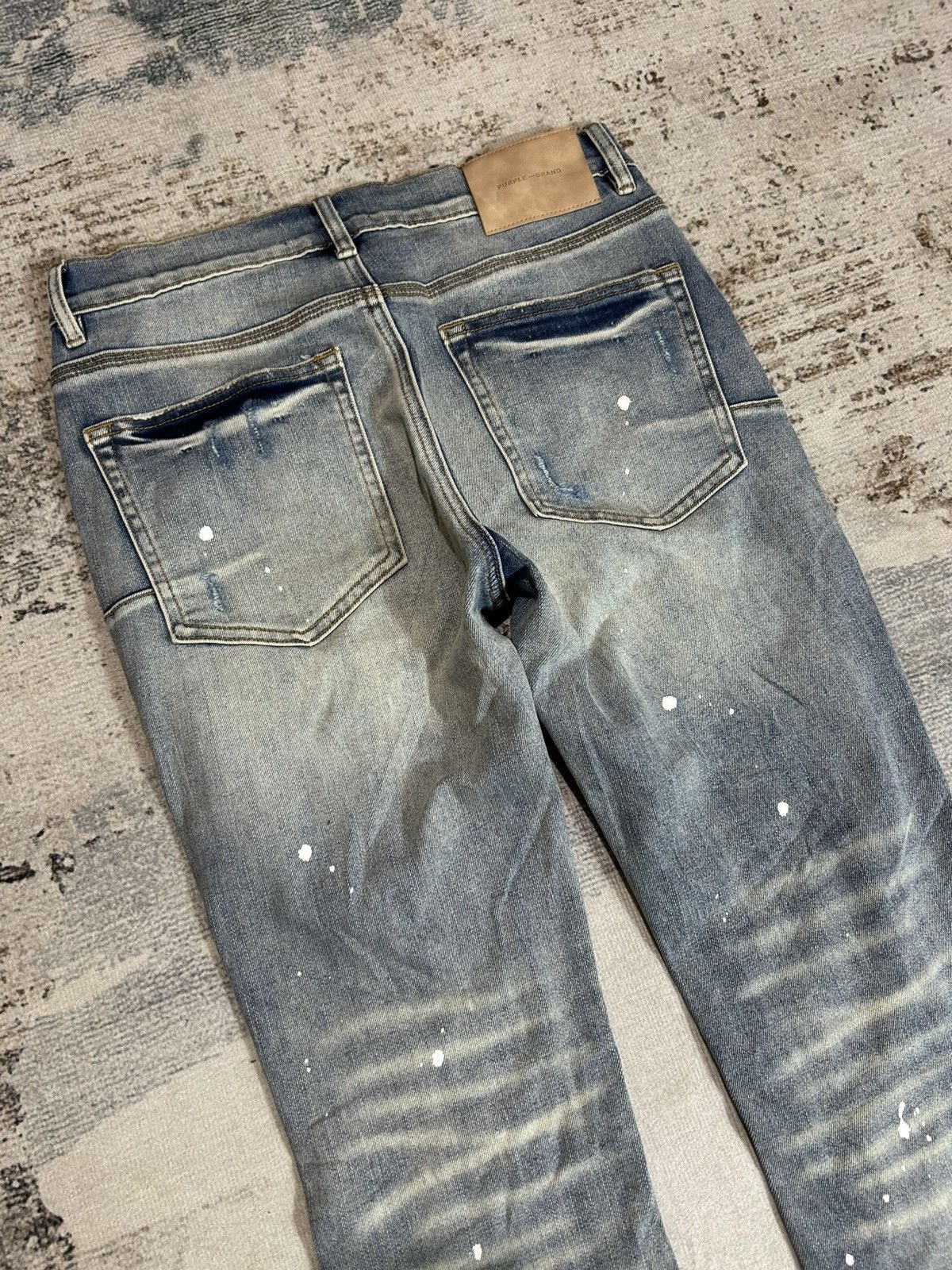 Purple Brand Purple Brand Blue Washed Paint Denim Size US 29 - 5 Thumbnail