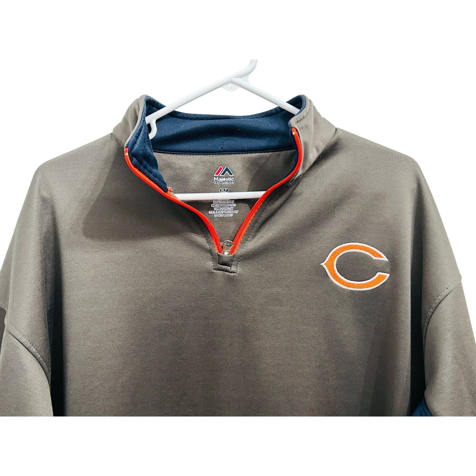 Majestic Chicago Bears Majestic XLT Quarter-Zip Performance Fleece Size US XL / EU 56 / 4 - 1 Thumbnail