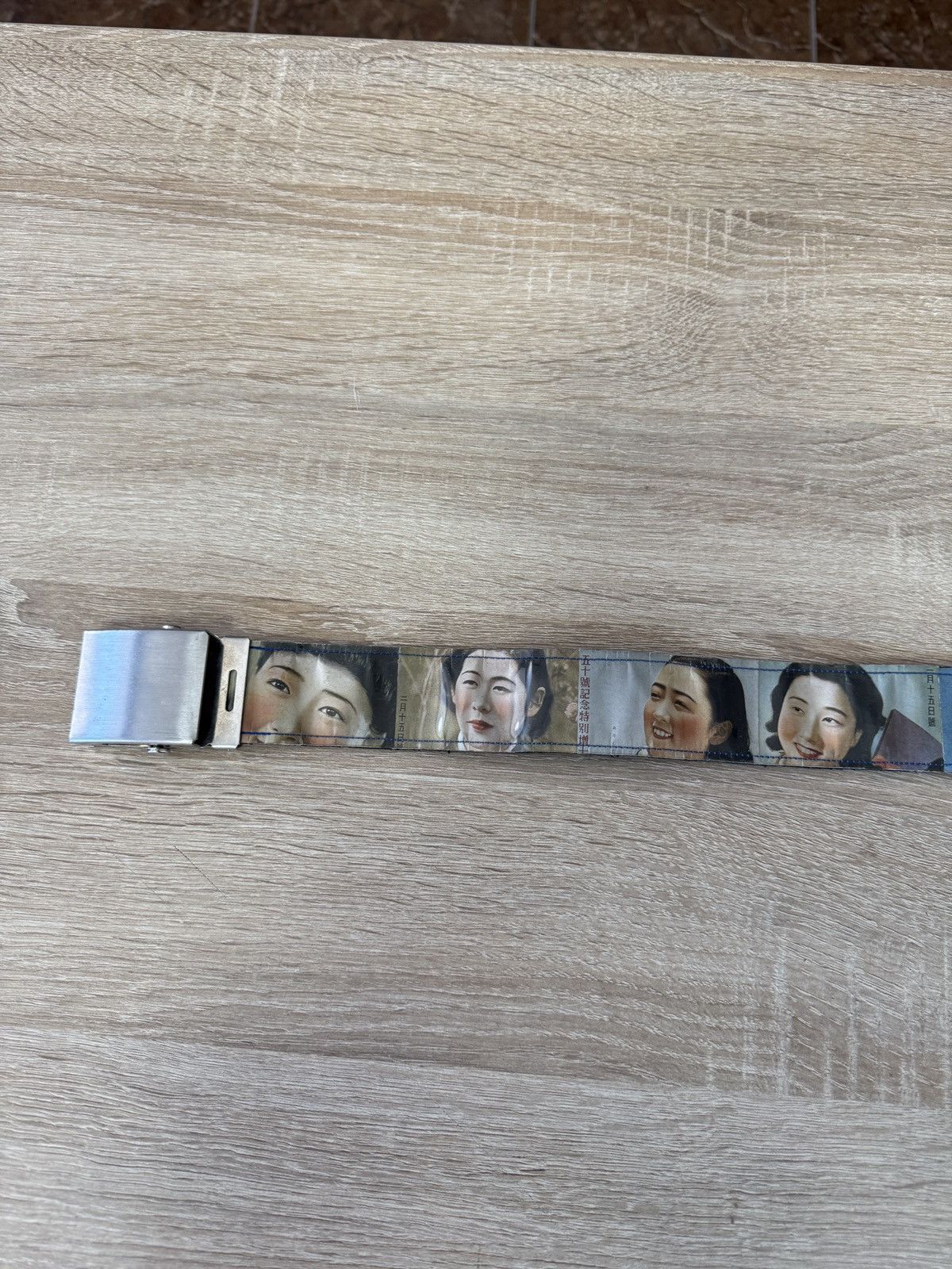 Japanese Brand 🇯🇵 Vintage 90s Geisha Japan Belt Sakura Kyoto Oriental Tokyo Size ONE SIZE - 7 Thumbnail