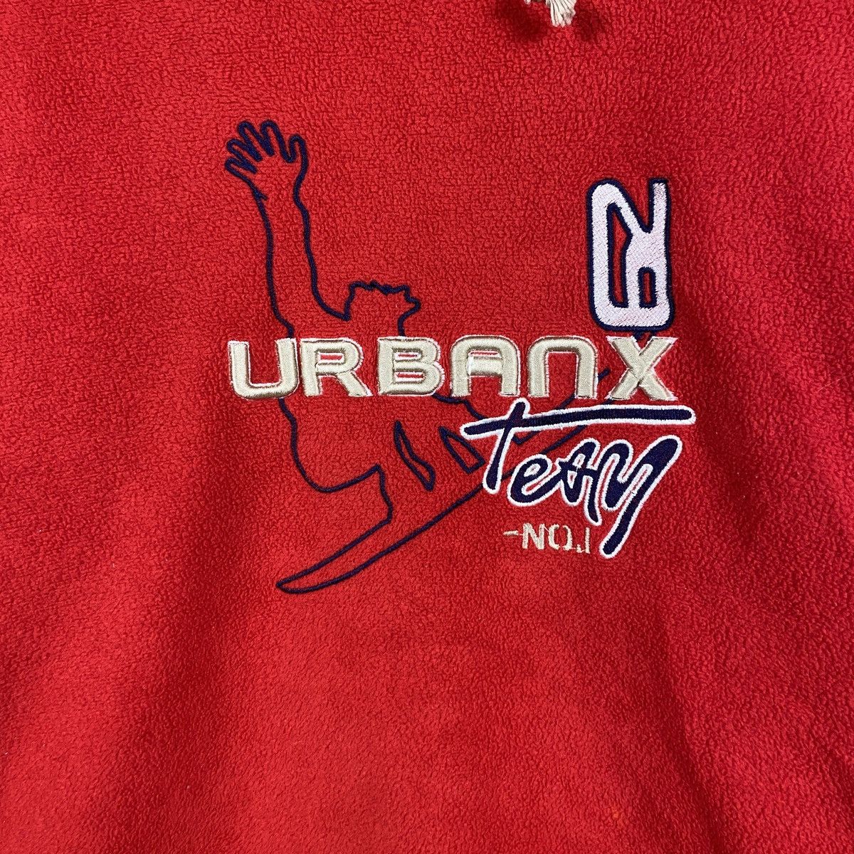 Vintage Vintage Y2K UrbanX Team Skateboarding Fleece Hoodie Size US M / EU 48-50 / 2 - 4 Thumbnail