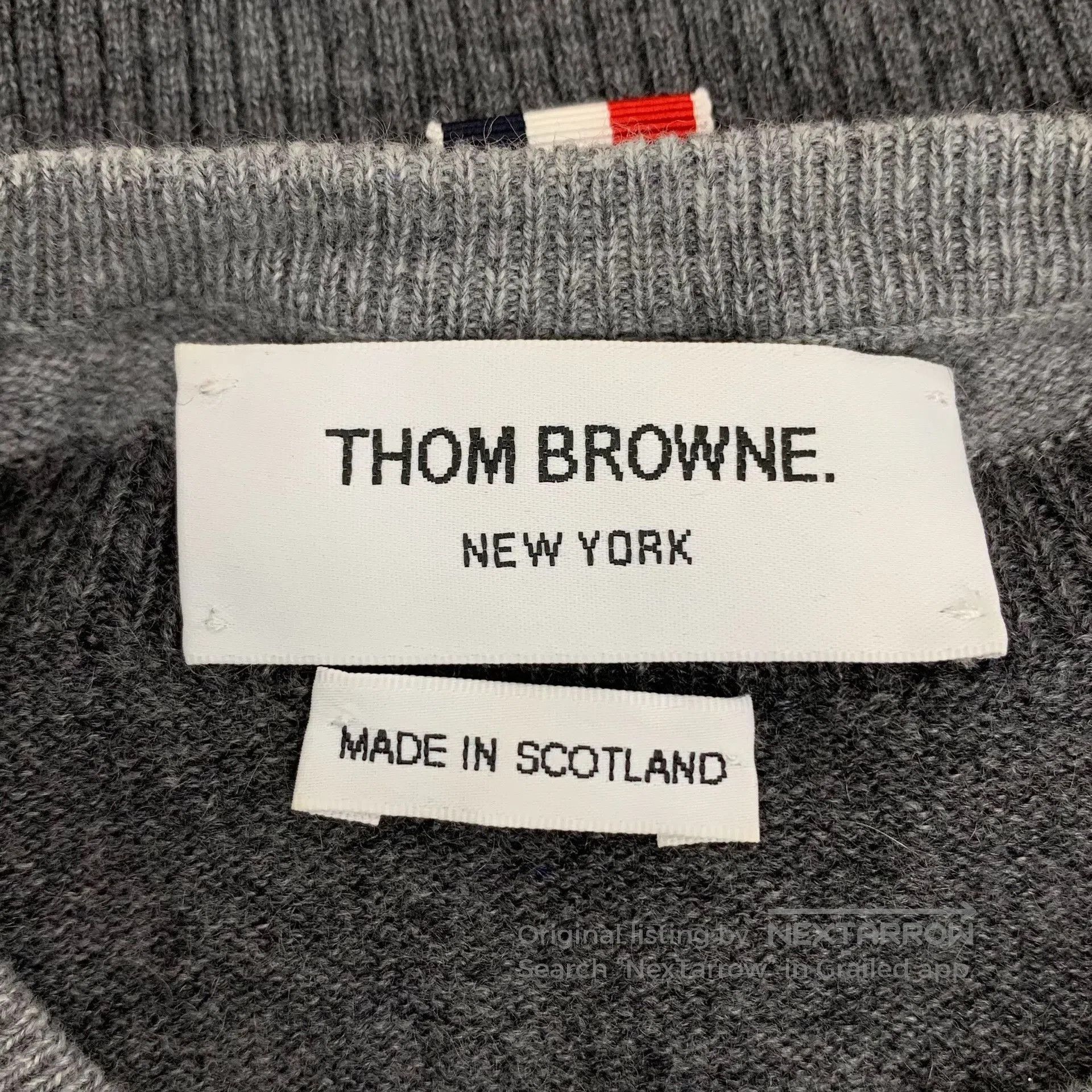 Thom Browne Thom Browne 4-Bar Cashmere Crewneck Sweater. Size US XS / EU 42 / 0 - 5 Thumbnail
