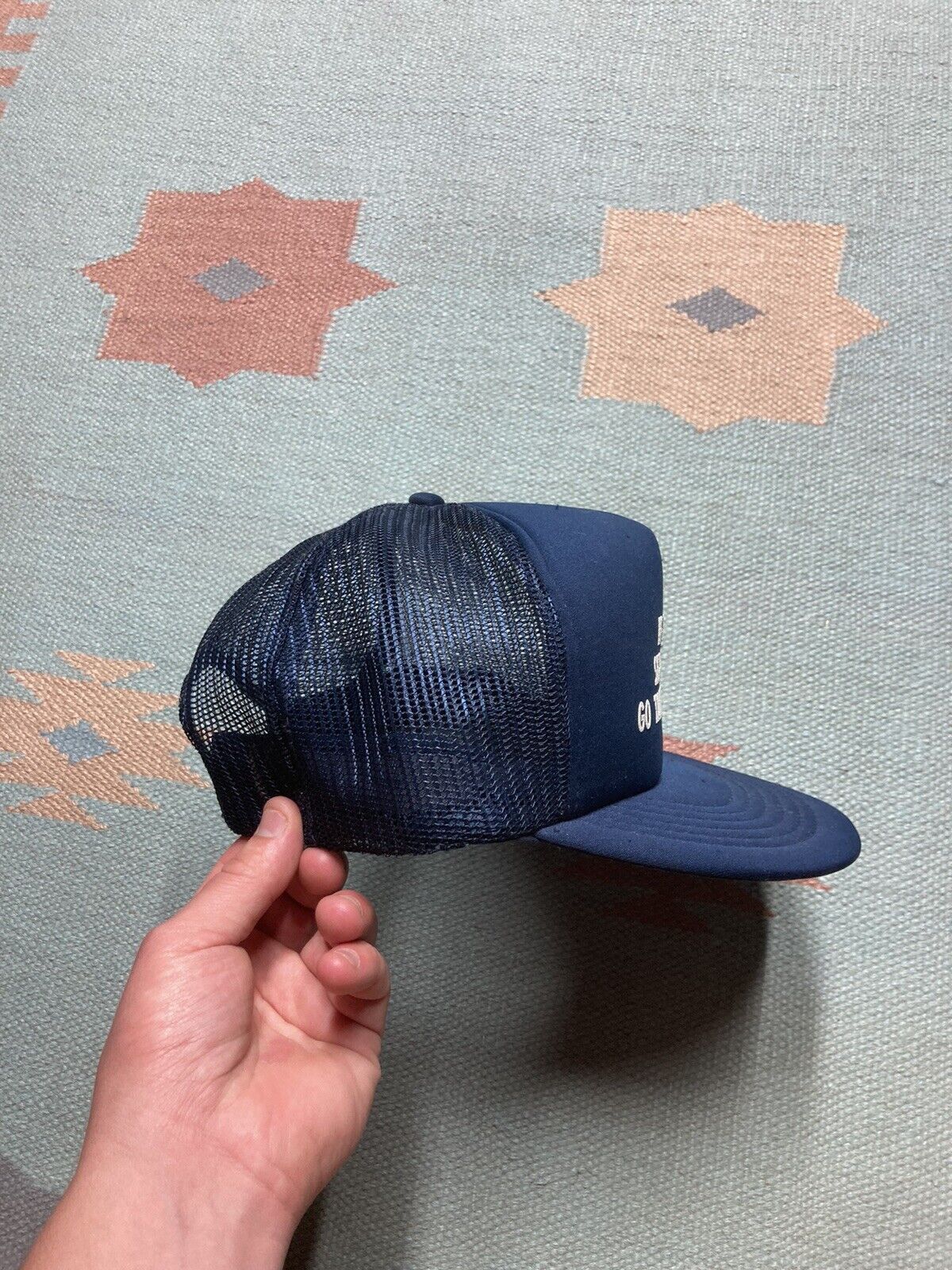 Vintage VTG trucker hat if you like sex travel take fuc*ing hike Size ONE SIZE - 7 Thumbnail