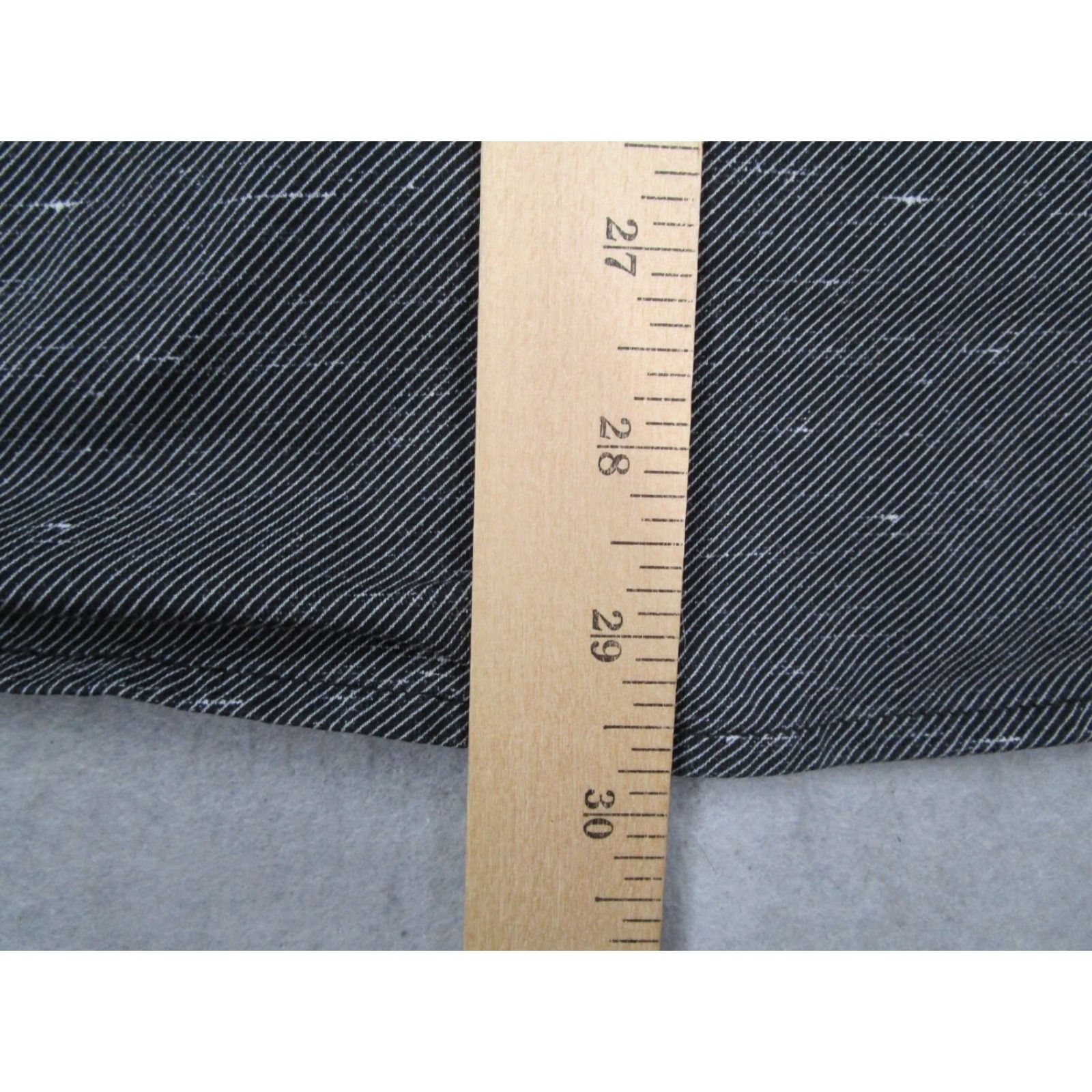 Vintage BUTTERCLOTH Button-Up Shirt Mens XL Black Striped Regular Fit Long Sleeve Flip Cuff Cotton Blend Vintage No? Size US XL / EU 56 / 4 - 7 Thumbnail