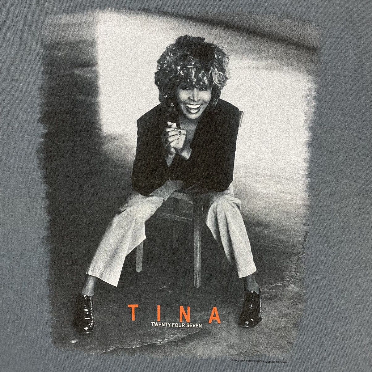 Band Tees Vintage 00's TINA TURNER Twenty Four Seven Tour Tee / Singer Size US L / EU 52-54 / 3 - 3 Thumbnail