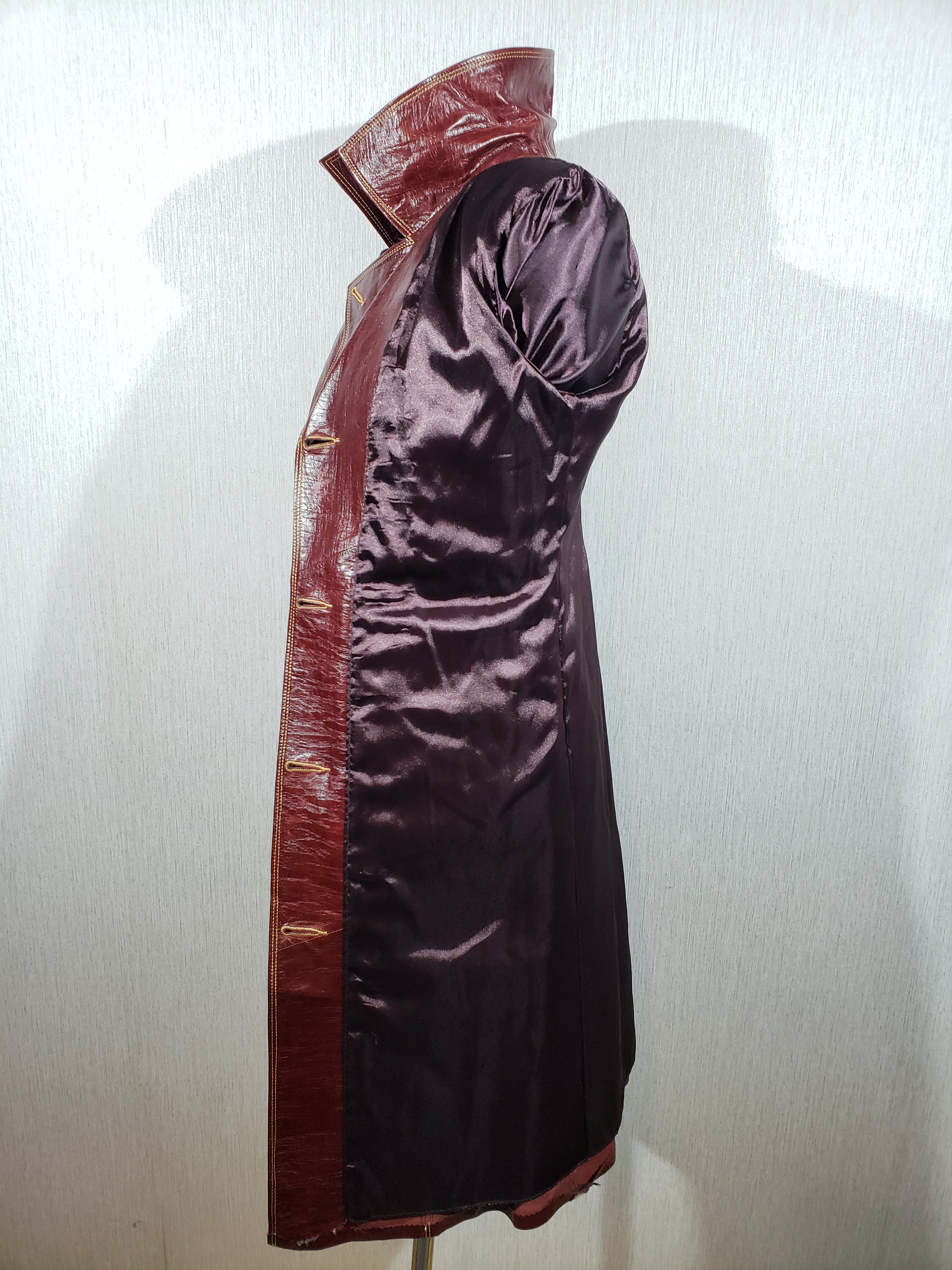 Other Brown women's coat made of genuine leather. Size M / US 6-8 / IT 42-44 - 9 Thumbnail