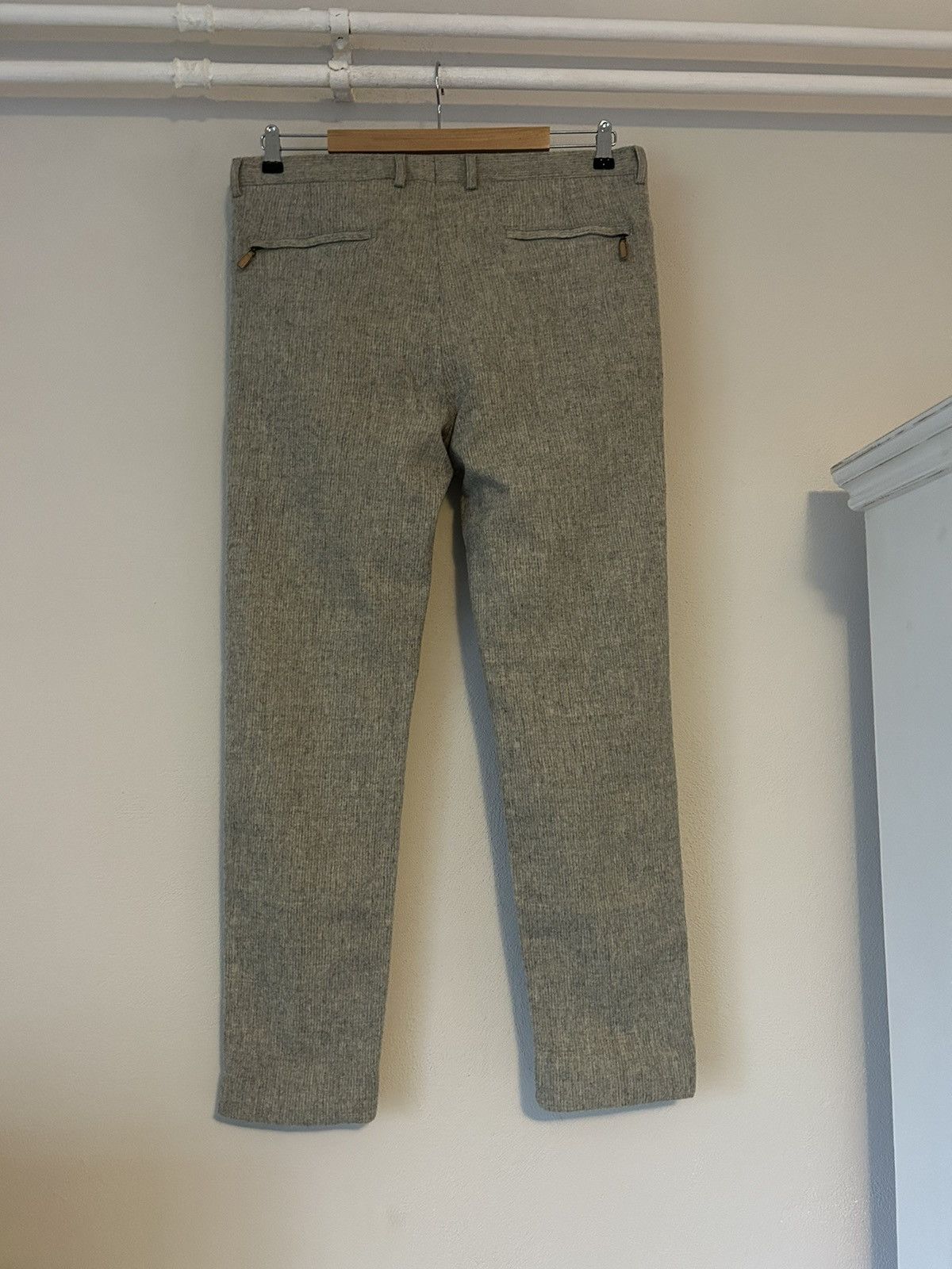 Brunello Cucinelli Grey Wool Pants Size US 36 / EU 52 - 2 Thumbnail