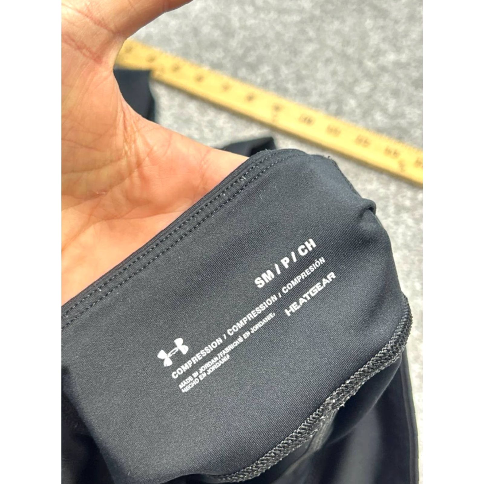 Under Armour Under Armour Leggings Women SM Black Logo Mid Rise Drawstring Womens Size 28" / US 6 / IT 42 - 6 Thumbnail