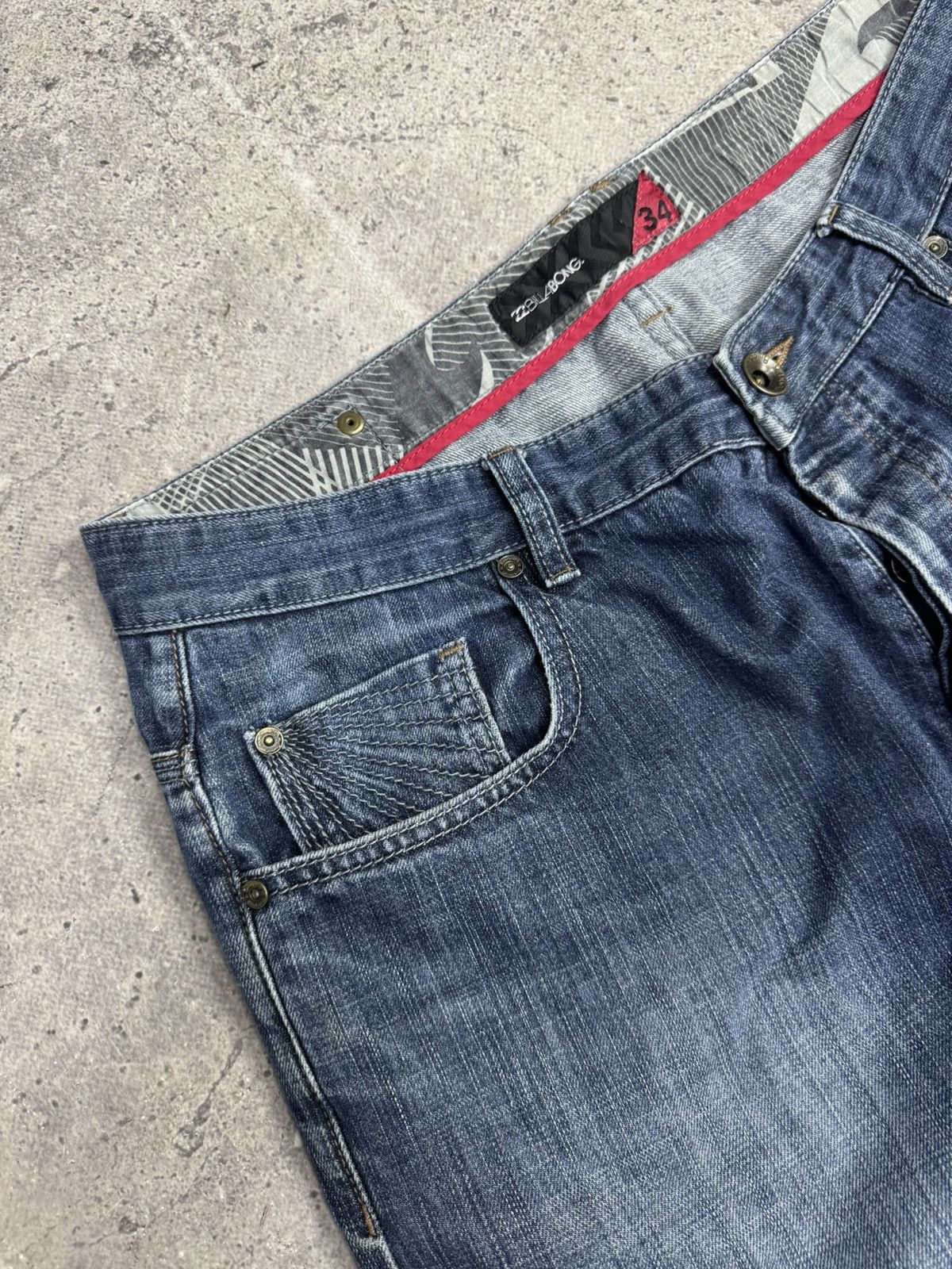 Billabong Wow😻VINTAGE CARGO MULTI-POCKET STREETWEAR FUBU DENIM EVISU Size US 34 / EU 50 - 5 Thumbnail
