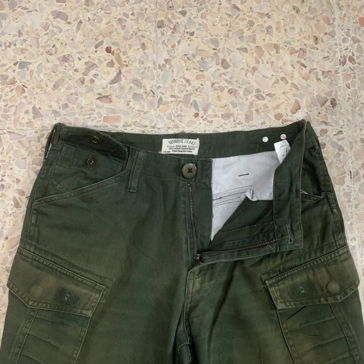 Beauty Beast Japanese Vintage W29 L31 Trousers Faded Utility Combat Cargo Size US 29 - 7 Thumbnail
