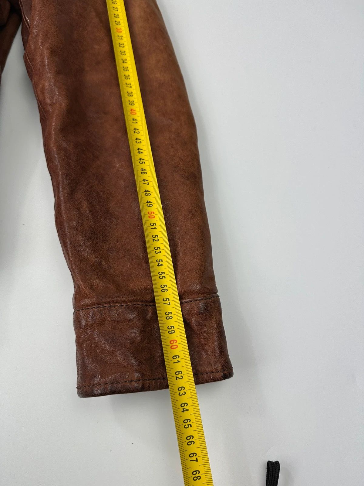 Dolce & Gabbana Dolce Gabbana Brown Faded Chunky Wool Collar Leather Jacket Size US S / EU 44-46 / 1 - 12 Thumbnail