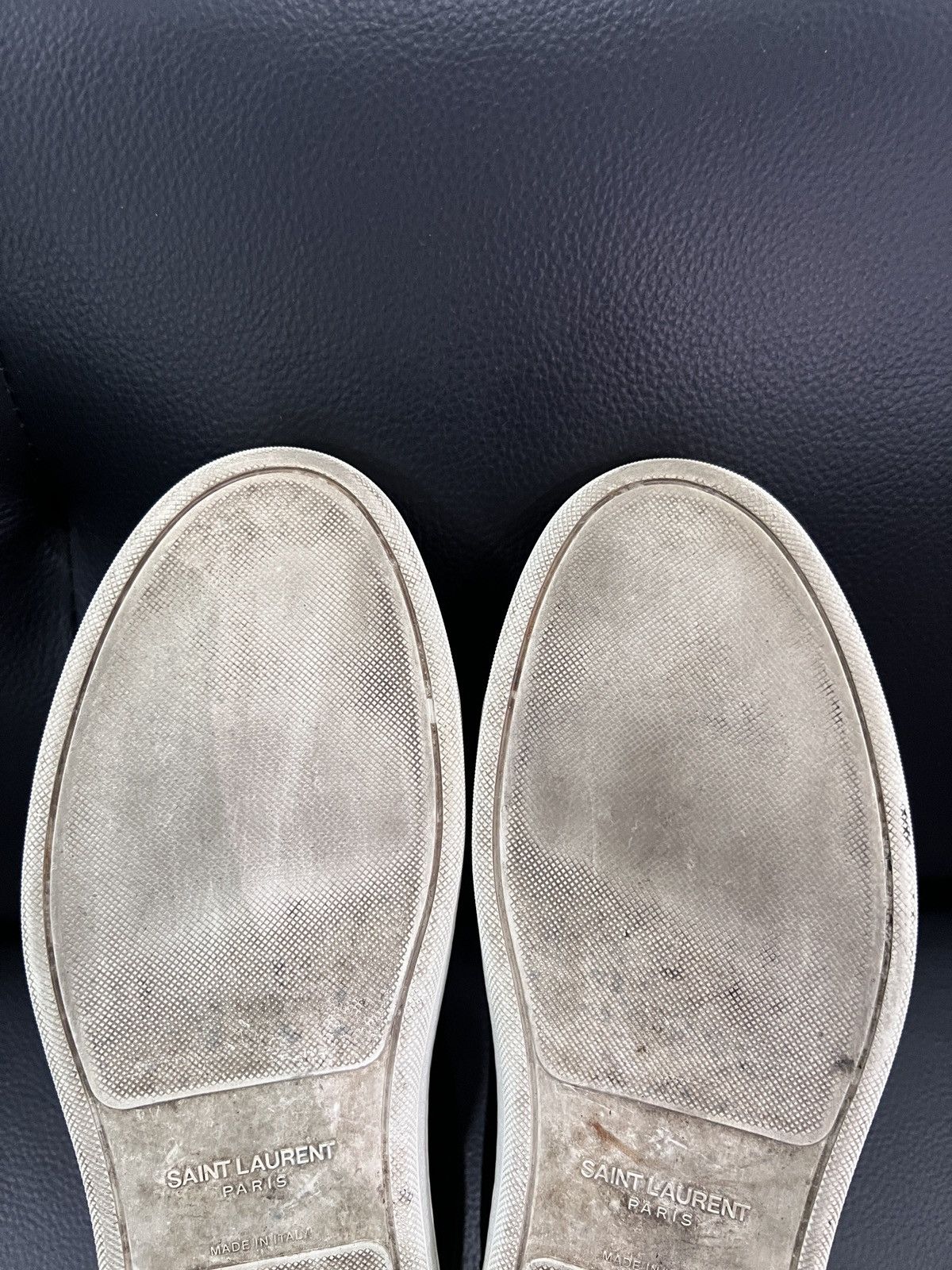 Saint Laurent Paris Saint Laurent Heart & Lightning Studded Sneakers Size US 9 / EU 42 - 19 Thumbnail