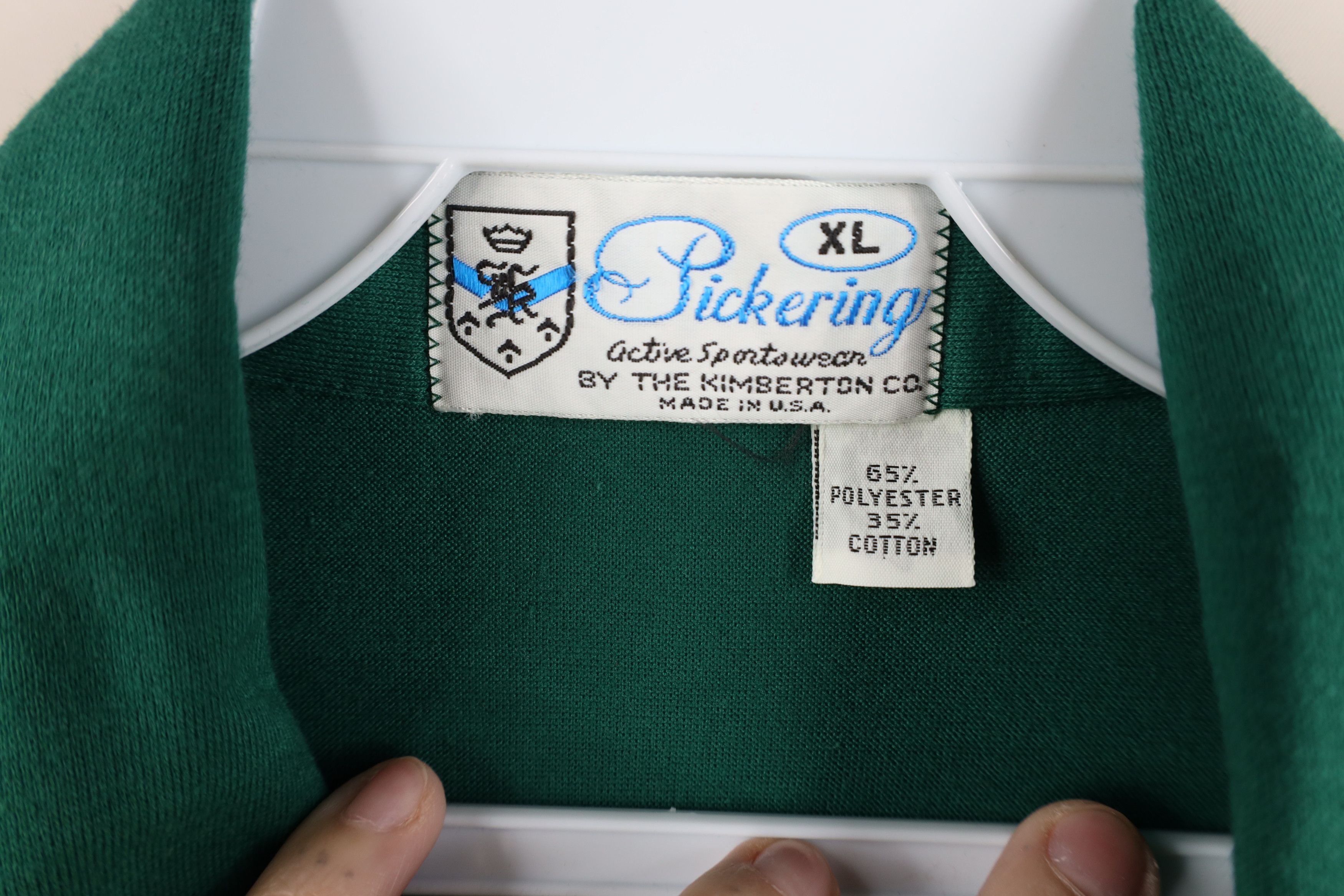 Vintage Vintage 70s Streetwear Collared Golf Polo Shirt Green USA Size US XL / EU 56 / 4 - 9 Thumbnail