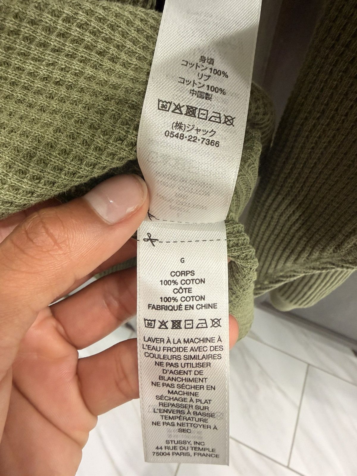Stussy Stussy Olive Thermal Size US L / EU 52-54 / 3 - 7 Thumbnail