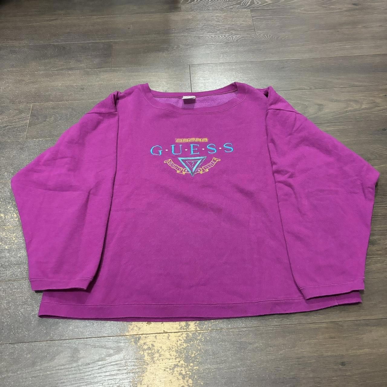 Guess Vintage Embroidered Guess Crewneck Sweatshirt 90s O/S Size M / US 6-8 / IT 42-44 - 4 Thumbnail