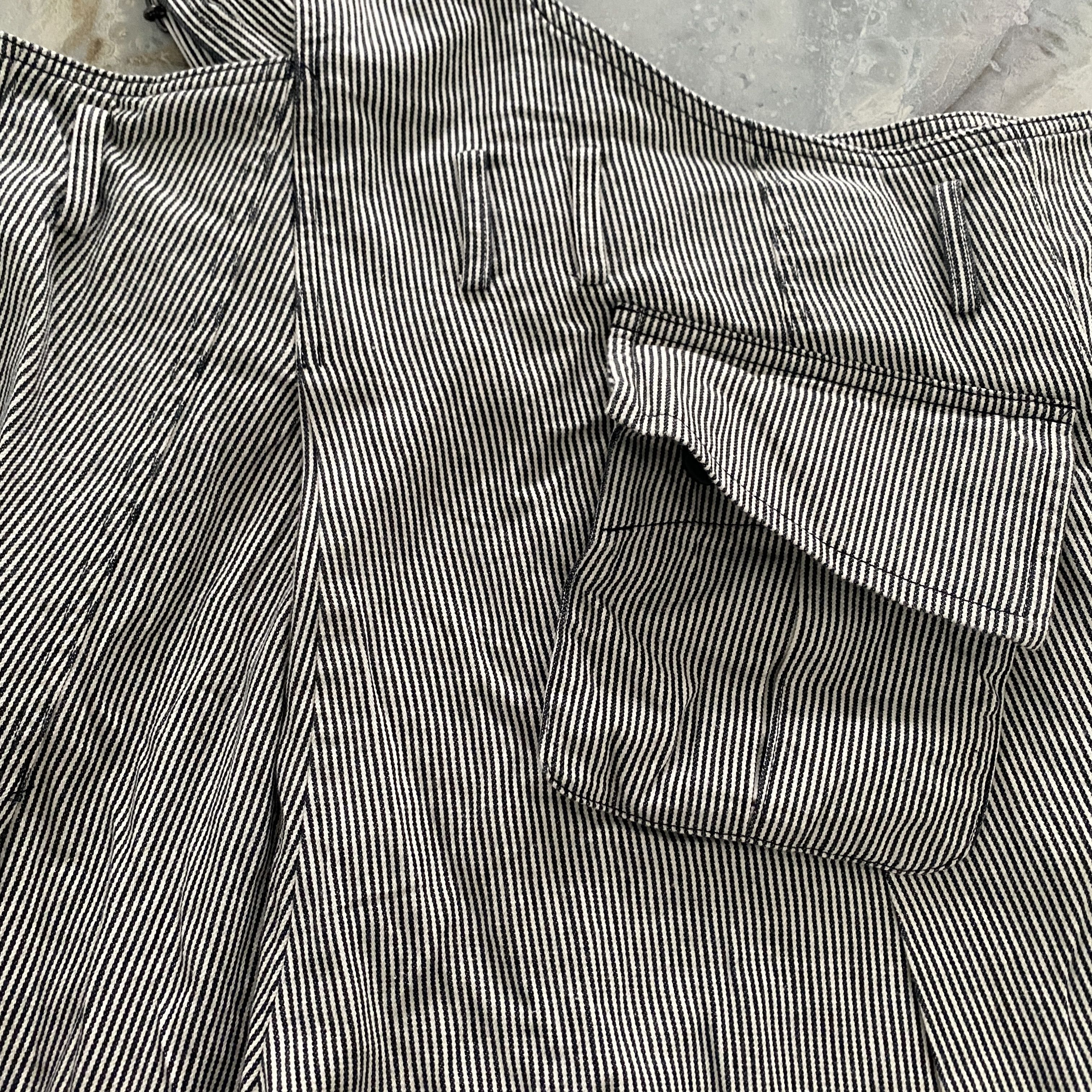Yohji Yamamoto Vintage YS by Yohji Yamamoto Overall Striped Hickory Size US 36 / EU 52 - 4 Thumbnail