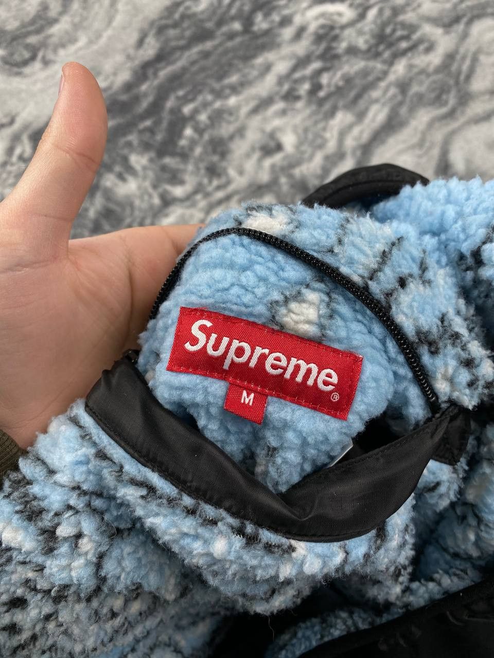 Supreme Supreme Reversible Bandana Fleece Jacket Men Size M Blue Size US M / EU 48-50 / 2 - 15 Thumbnail