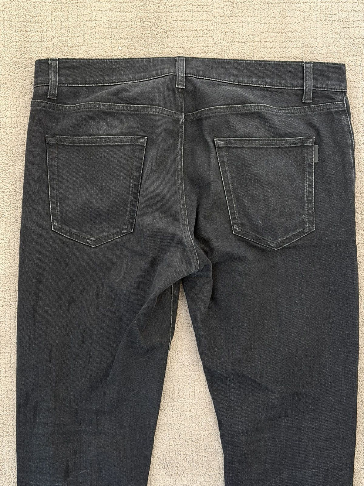 Saint Laurent Paris Slim Fit Black Denim Jeans Size US 34 / EU 50 - 2 Thumbnail