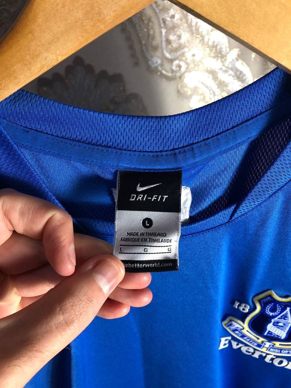 Nike × Vintage VERY RARE NIKE FC EVERTON ENGLAND SOCCER SOCCER BLOKECORE Size US L / EU 52-54 / 3 - 6 Thumbnail