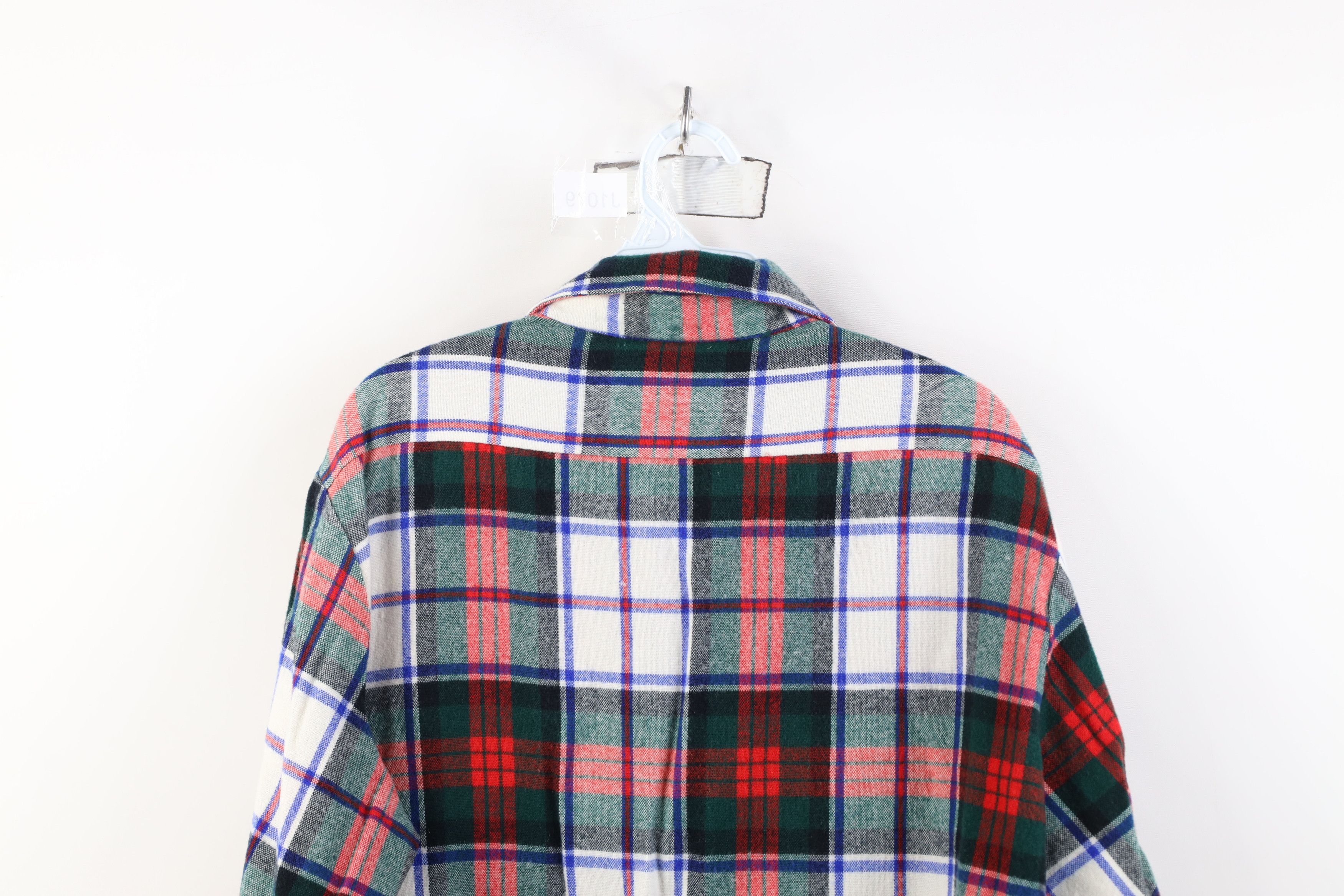 Vintage Vintage 90s Streetwear Flannel Collared Button Shirt Plaid Size US L / EU 52-54 / 3 - 12 Thumbnail