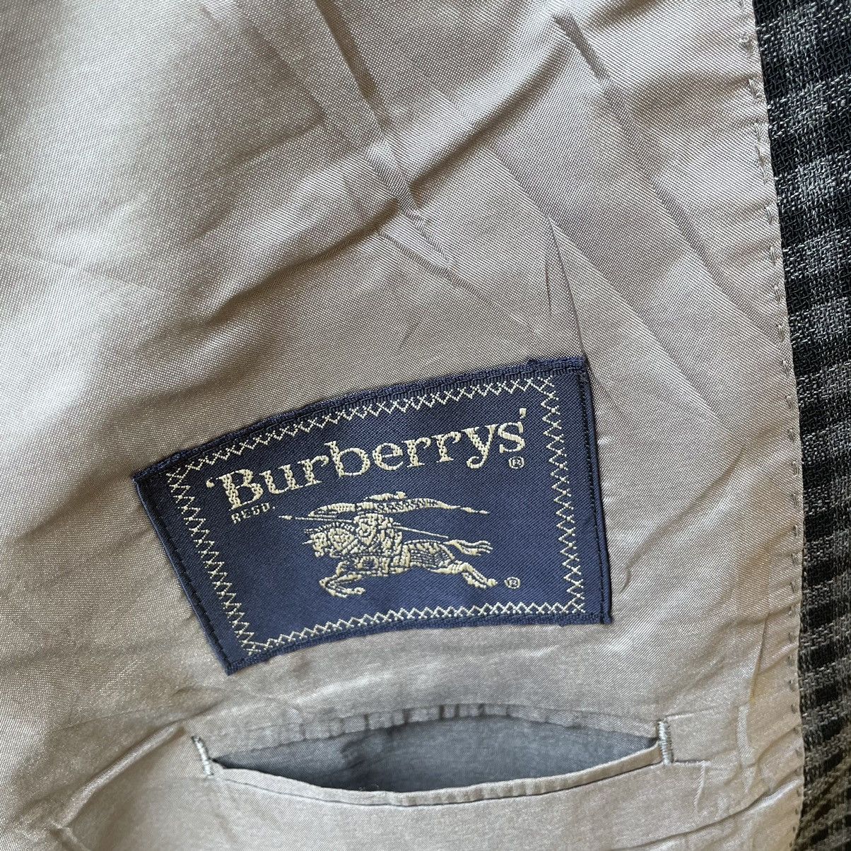 Burberry ❤️Authentic❤️Vintage Burberrys Checkerd Suit Coat Blazer Size US M / EU 48-50 / 2 - 9 Thumbnail