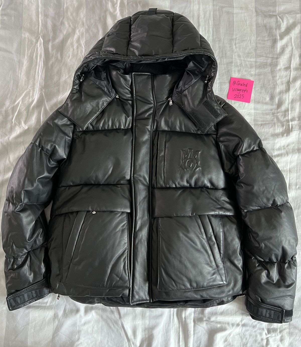 Amiri Amiri leather down Puffa jacket Size US L / EU 52-54 / 3 - 1 Thumbnail