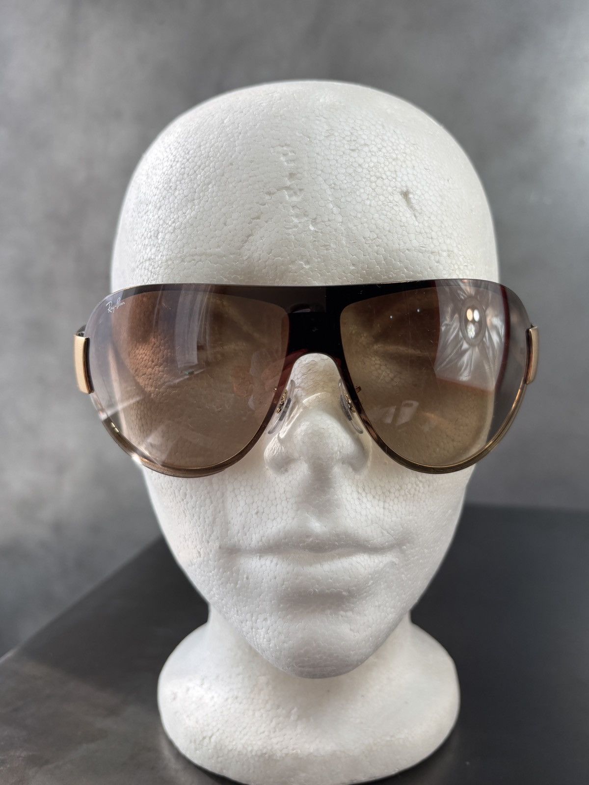 RayBan × Vintage 2000s Ray-Ban Aviators Vintage Shield Sunglass Y2K RB 001/13 Size ONE SIZE - 4 Thumbnail