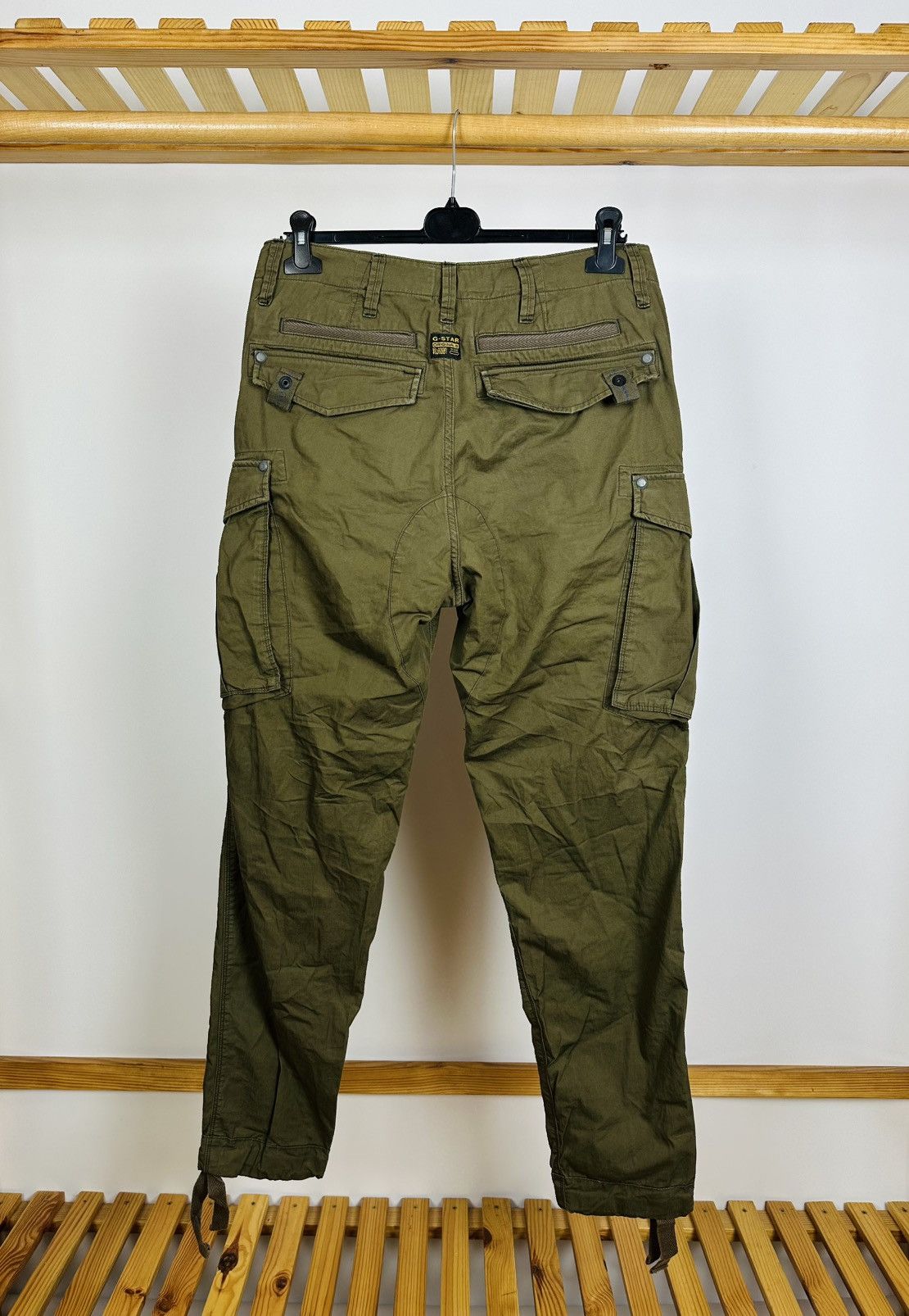 G-Star RAW G STAR Cargo Green Pants Joggers Vintage Size US 30 / EU 46 - 2 Thumbnail