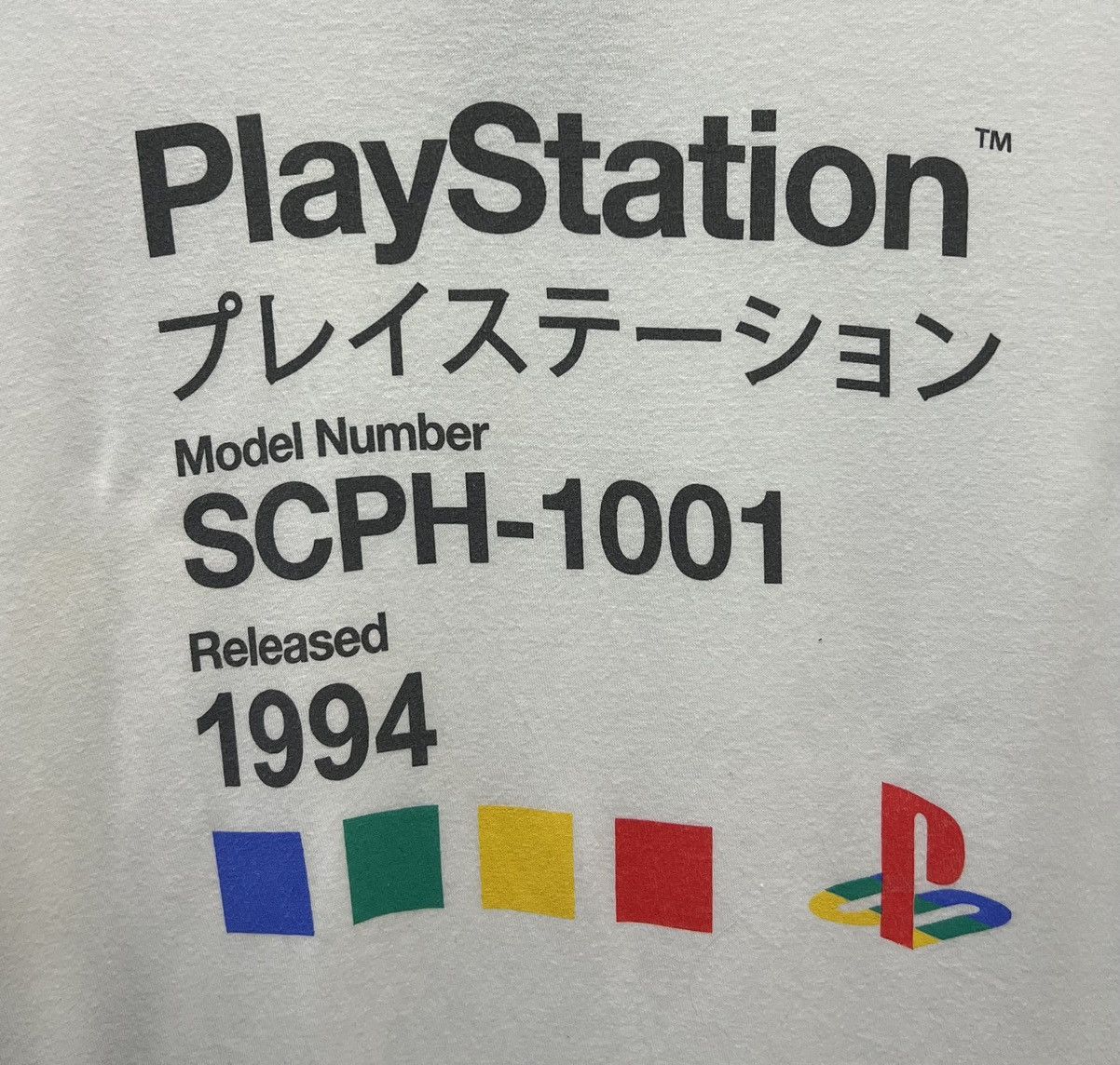 Playstation × Vintage PLAYSTATION 1994 MODEL NUMBER SCPH-1001 SHIRT Size US M / EU 48-50 / 2 - 5 Thumbnail