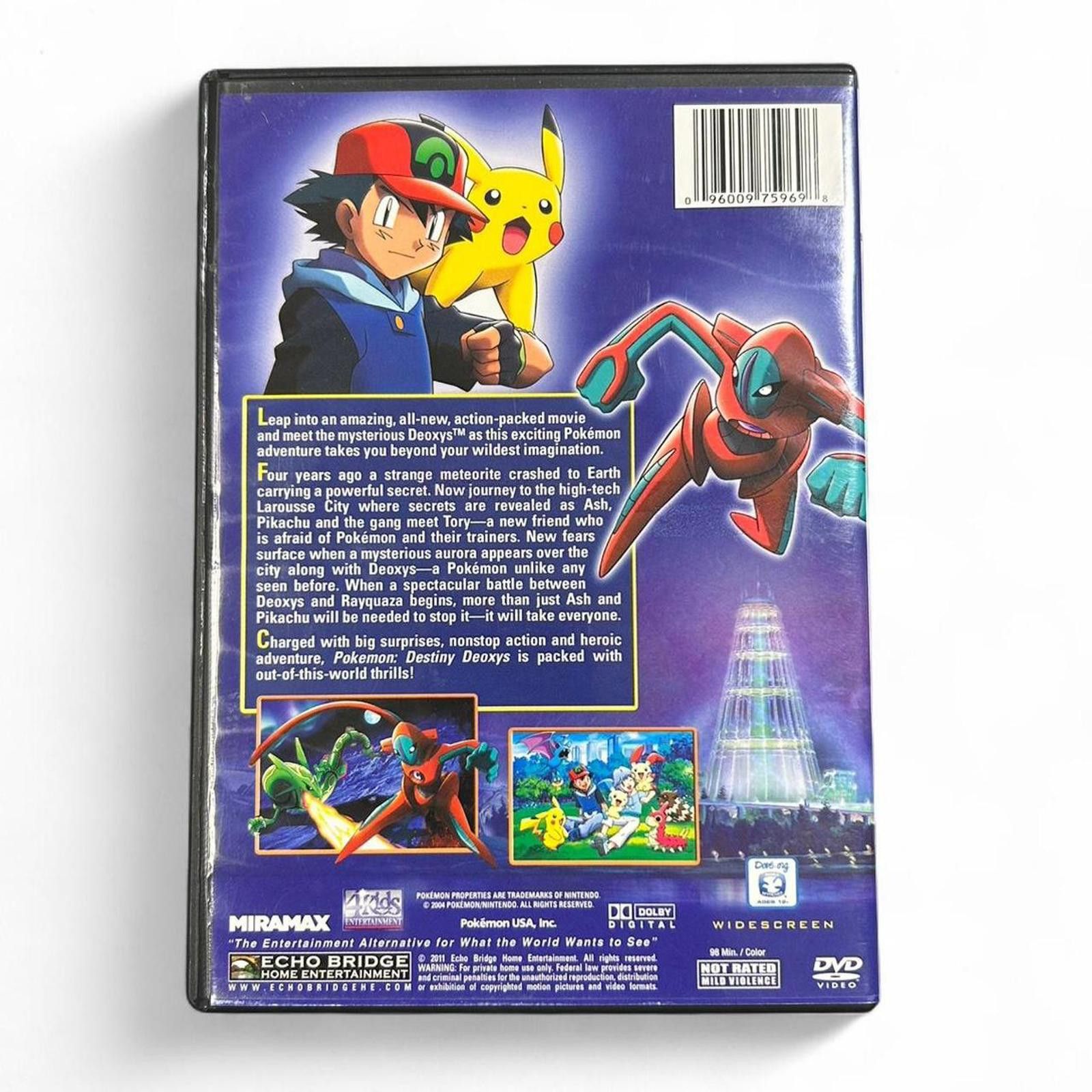 Pokemon Pokémon Destiny Deoxys The Movie DVD. Excellent condition 💎 Size ONE SIZE - 2 Thumbnail
