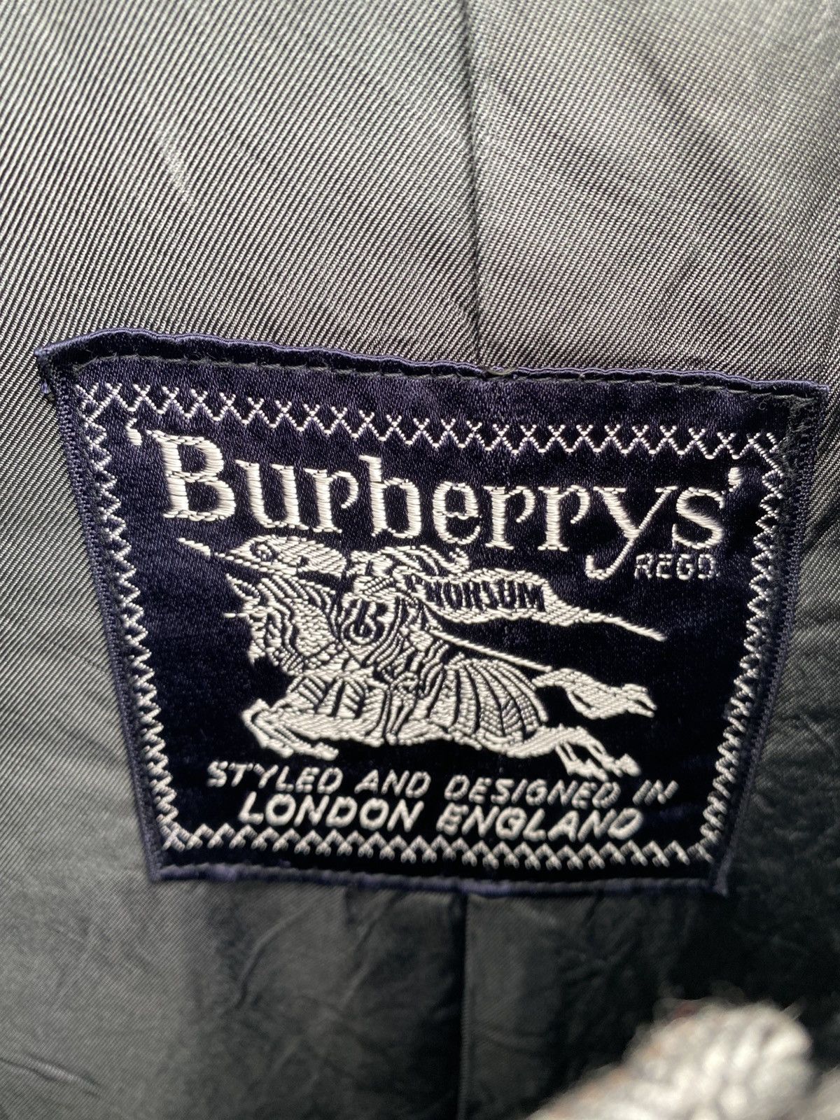 Burberry Prorsum Vintage 80s Burberrys’ London Grey Wool Overcoat Size 40R - 3 Thumbnail