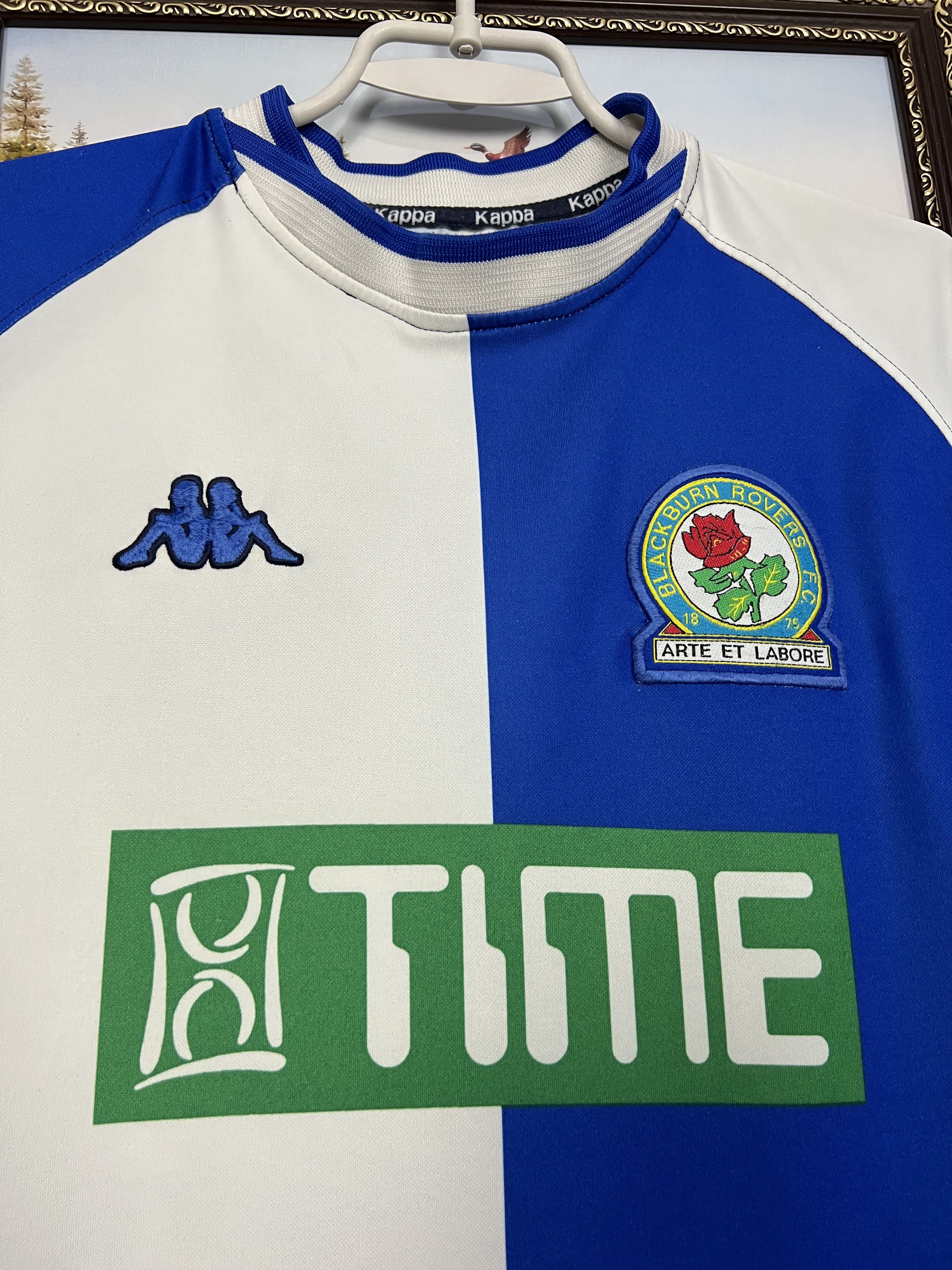 Kappa Blackburn Rovers Home football shirt Soccer Jersey Trikot Size US L / EU 52-54 / 3 - 3 Thumbnail