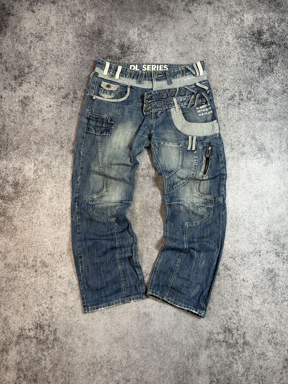 Other Y2K Vintage Avant Garde Casual Jeans Streetwear Rare USA 36 Size US 35 - 2 Thumbnail