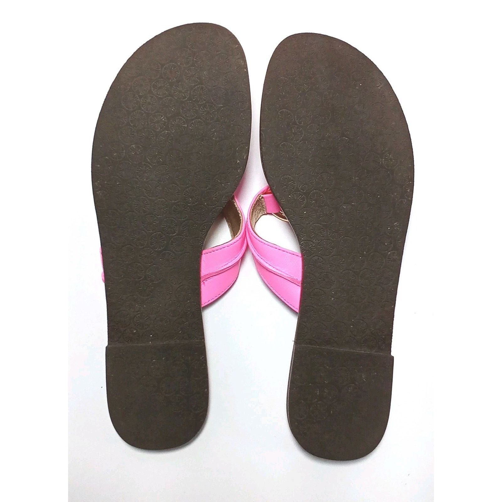 Lilly Pulitzer Lilly Pulitzer McKim Sandals Prosecco Leather Thong Size 9.5 Size US 9.5 / IT 39.5 - 6 Thumbnail