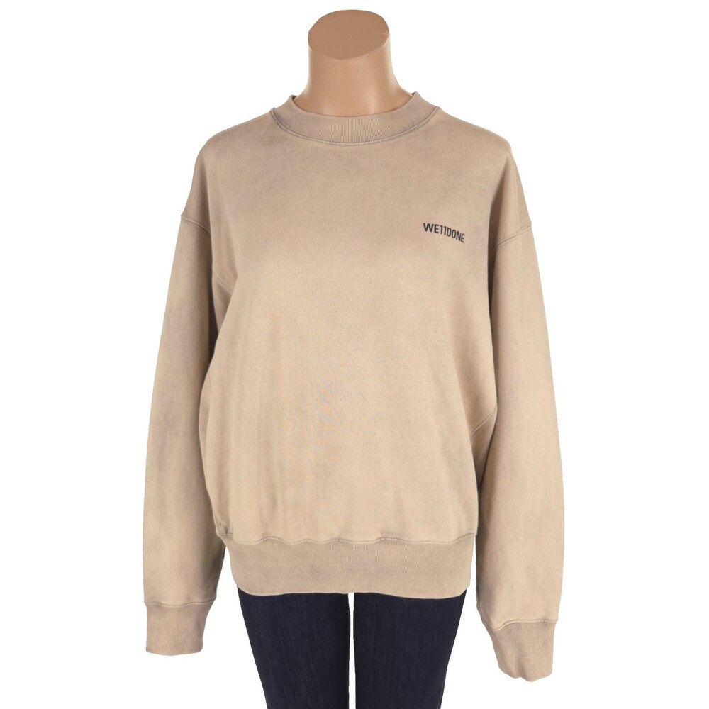 WE11DONE We11done Basic Sweatshirt Size XS Womens Beige Welldone $420 Size XS / US 0-2 / IT 36-38 - 2 Thumbnail