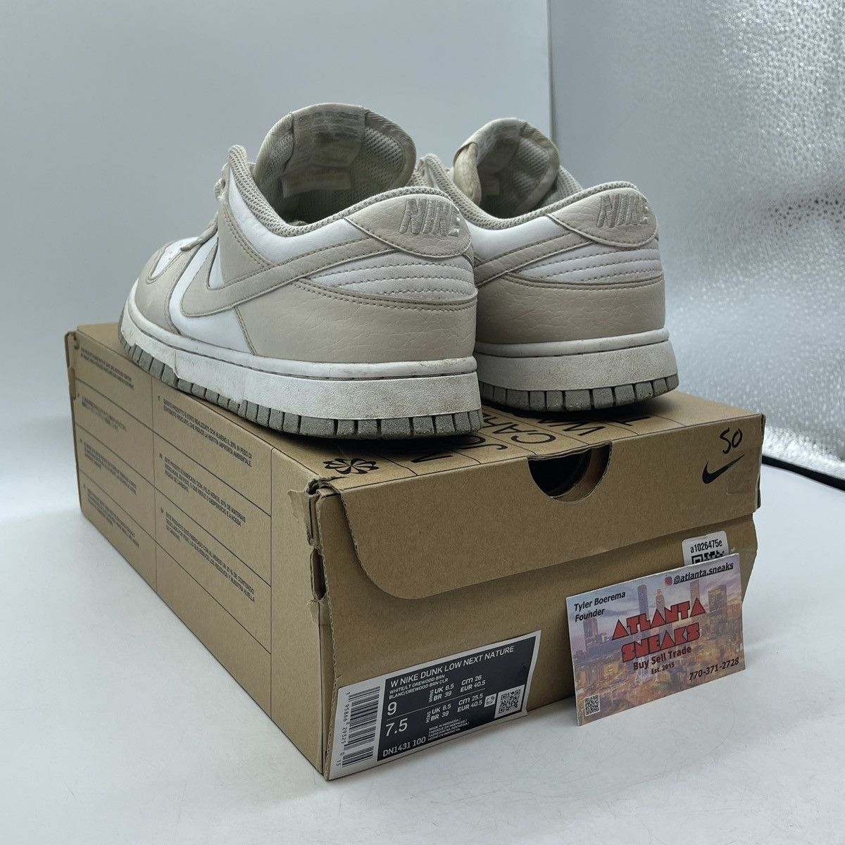 Nike Wmns dunk low next nature light orewood brown Size US 9 / IT 39 - 4 Thumbnail