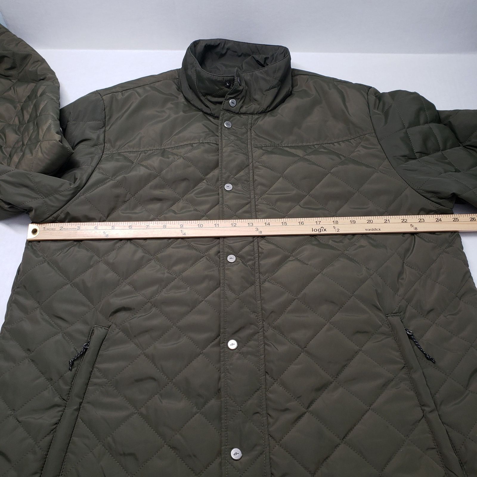 Roots Roots 73 Diamond Quilted Jacket Mens XL Olive Green Zip Size US XL / EU 56 / 4 - 4 Thumbnail